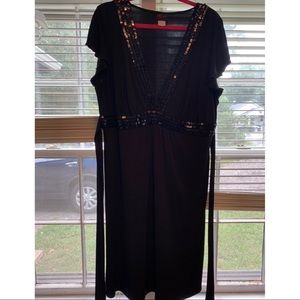 Torrid sequin detail tie back dress